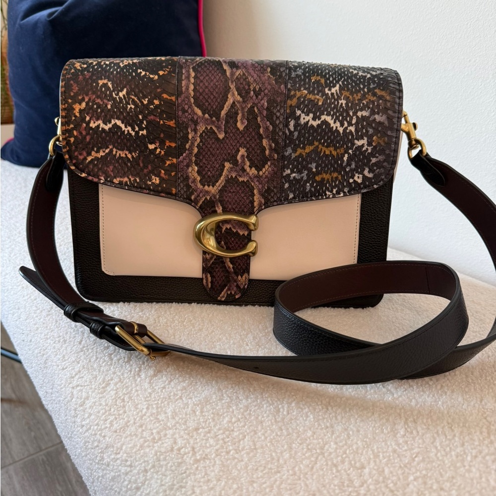 Coach Snakeskin Patterned Crossbody Bag